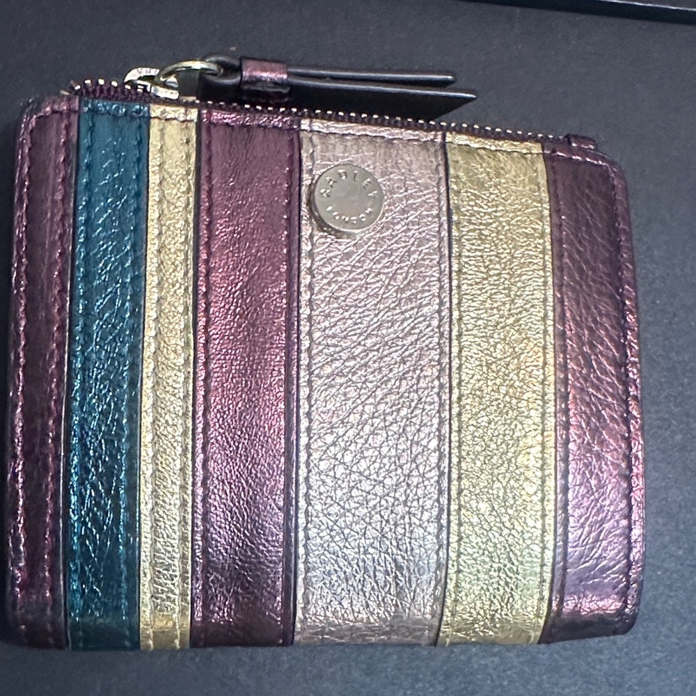 RADLEY LONDON Metallic Striped Clutch